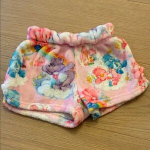 Colorful Plush care bear Kids pajama Shorts 4t